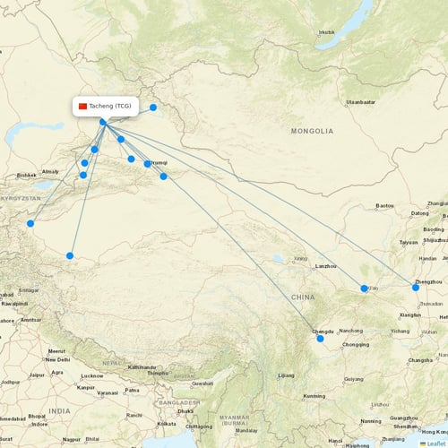 Map of Tacheng