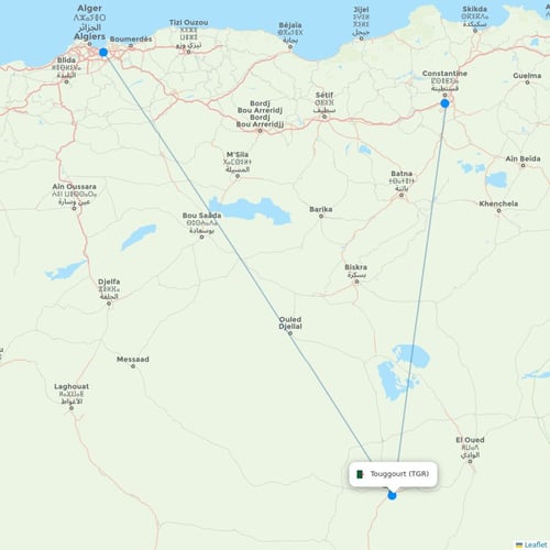 Map of Touggourt