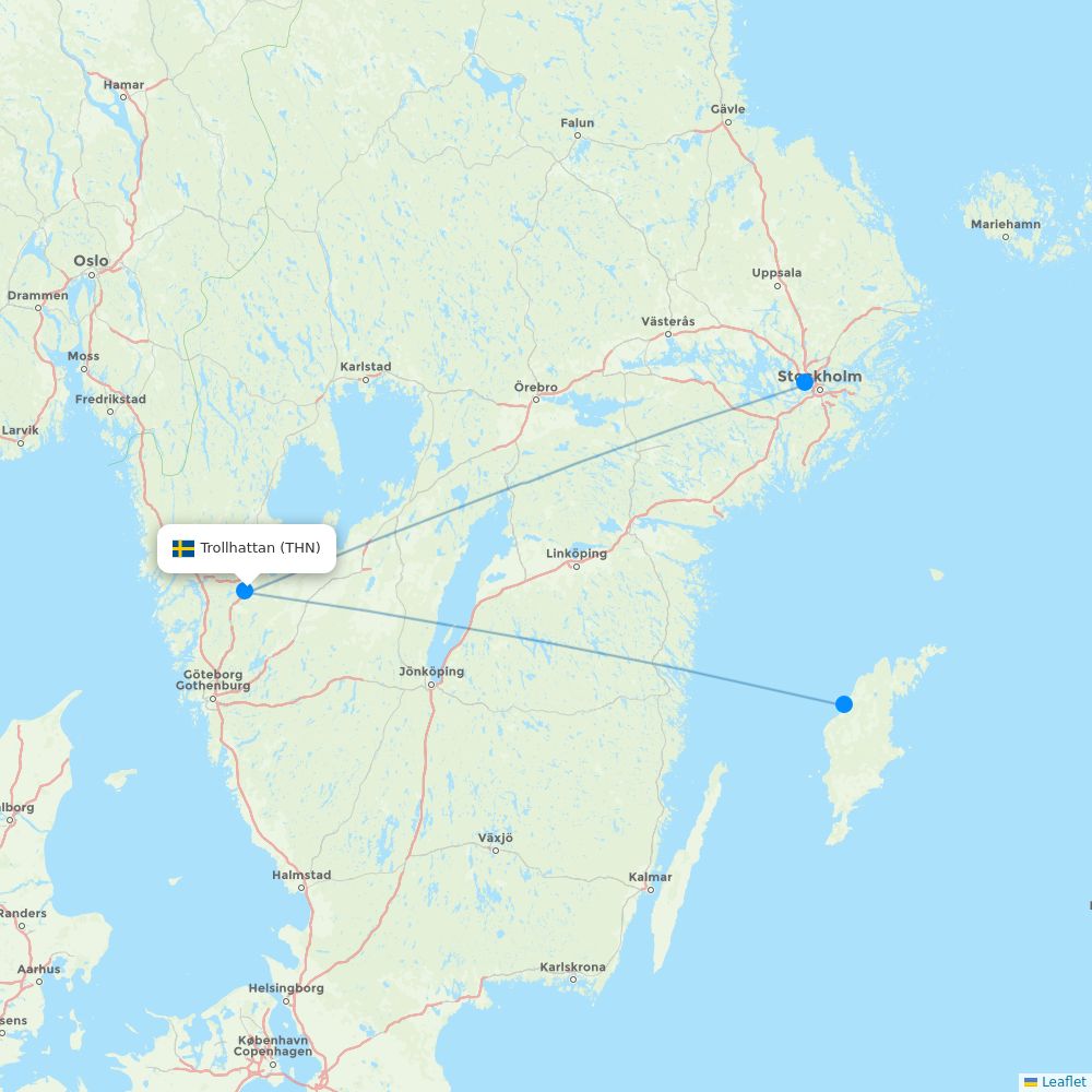 Map of Trollhattan