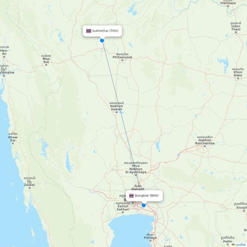 Map of Sukhothai