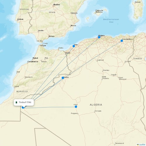 Map of Tindouf