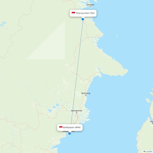 Map of Tanjung Selor