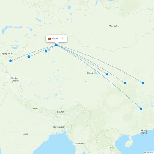 Map of Turpan