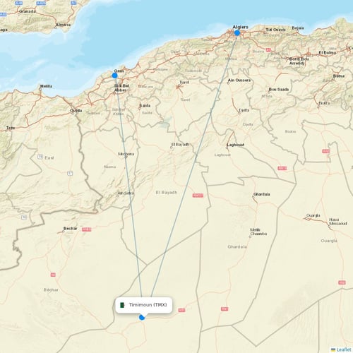 Map of Timimoun