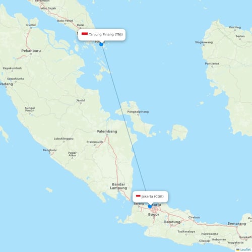 Map of Tanjung Pinang