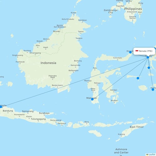 Map of Ternate