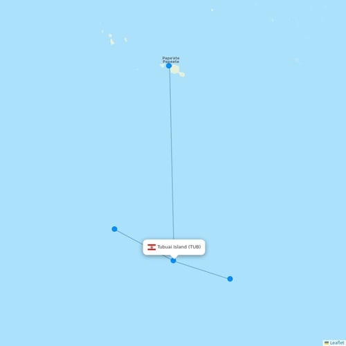 Map of Tubuai Island