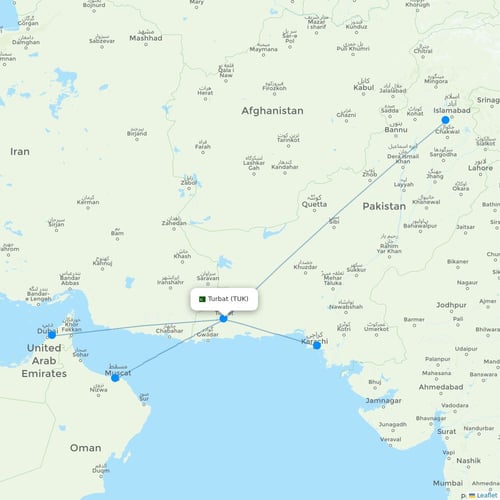 Map of Turbat