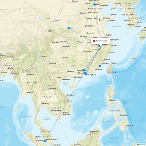 Map of Tunxi