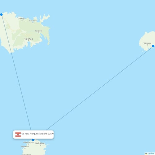 Map of Ua Pou, Marquesas Island