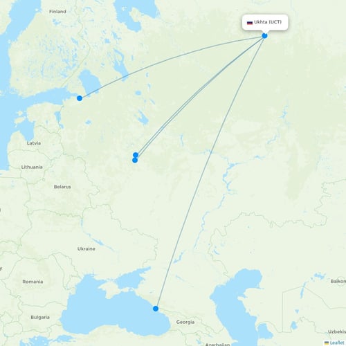Map of Ukhta