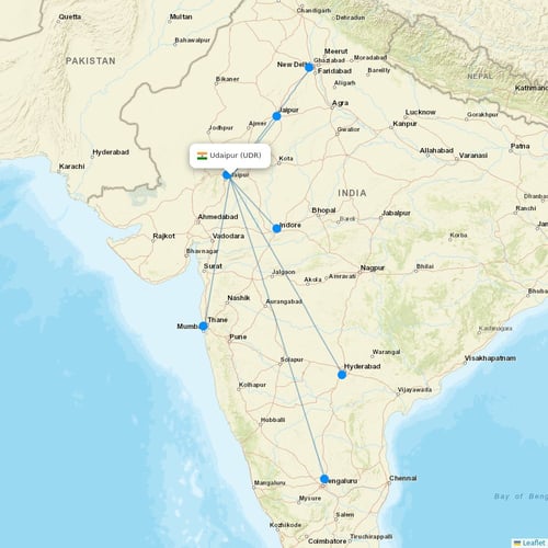 Map of Udaipur