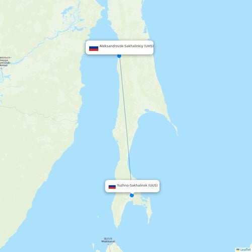Map of Aleksandrovsk-Sakhalinkiy