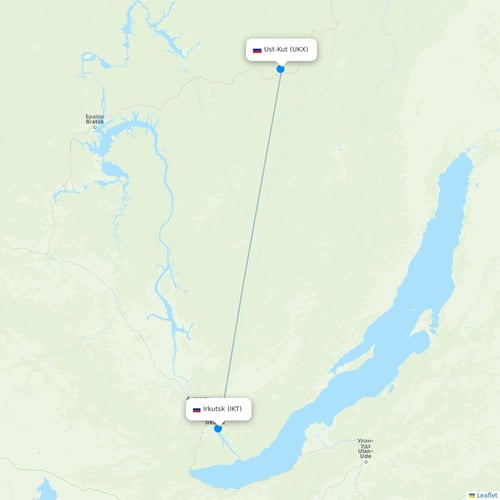 Map of Ust-Kut