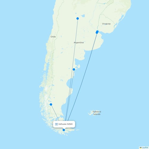 Map of Ushuaia