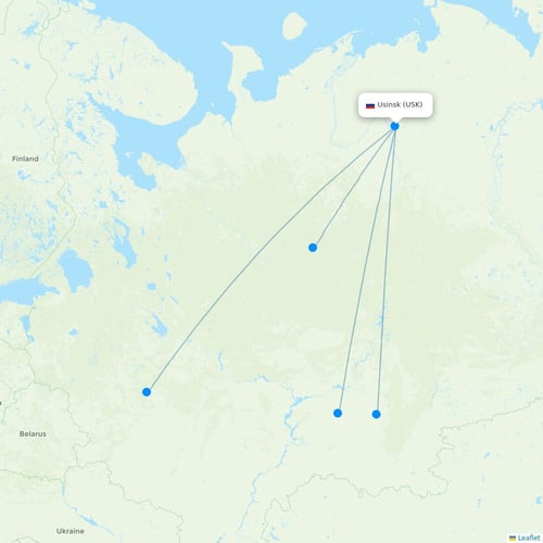 Map of Usinsk