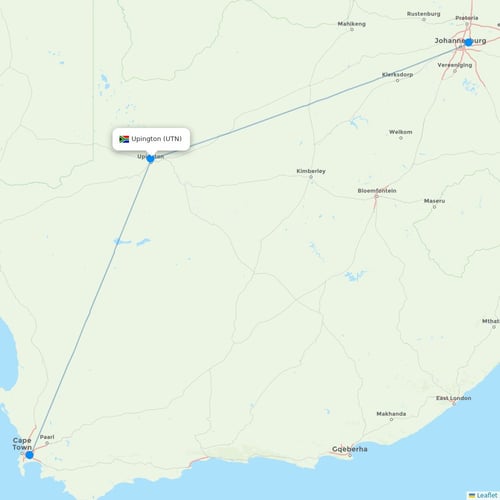Map of Upington