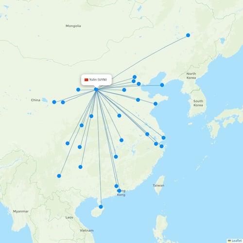 Map of Yulin