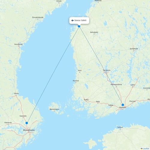 Map of Vaasa