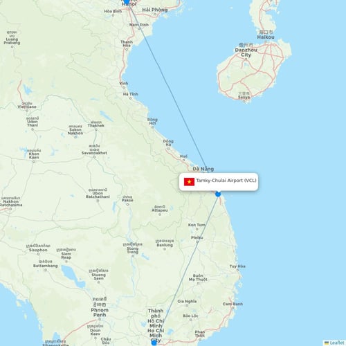 Map of Tamky-Chulai Airport