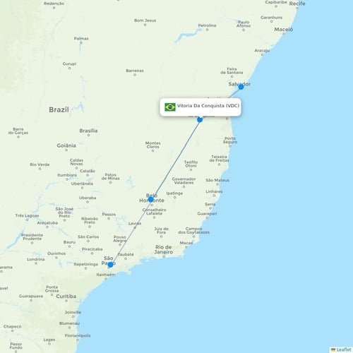 Map of Vitoria Da Conquista