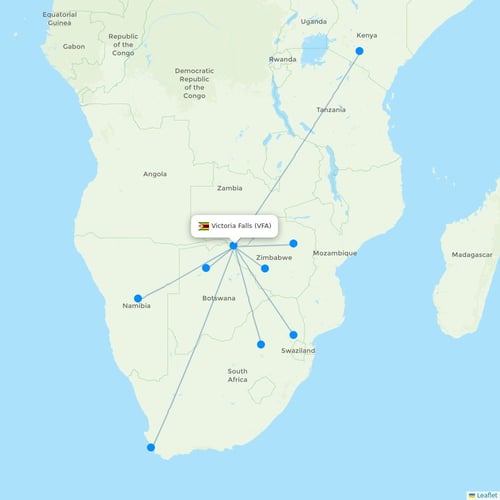 Map of Victoria Falls