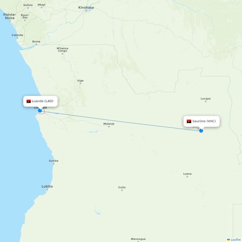 Map of Saurimo