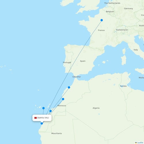 Map of Dakhla