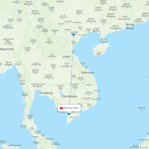Map of Rach Gia