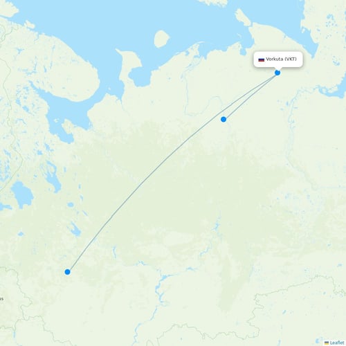 Map of Vorkuta