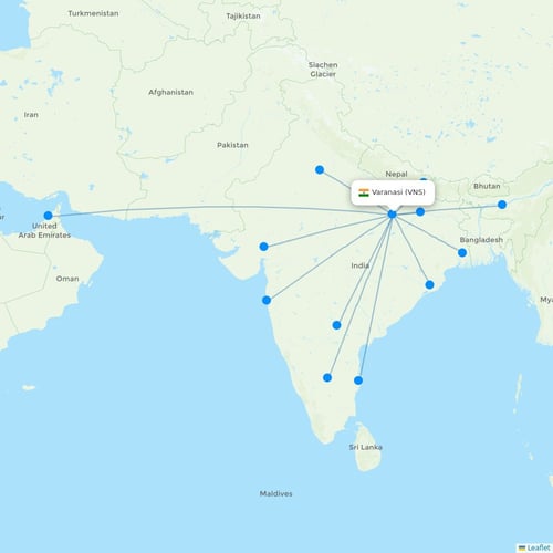 Map of Varanasi