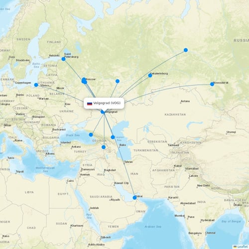 Map of Volgograd