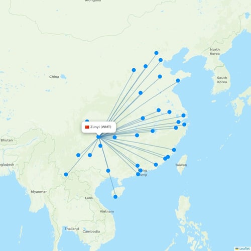 Map of Zunyi