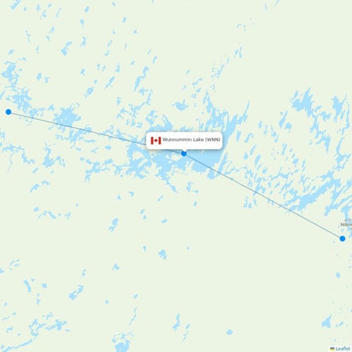 Map of Wunnummin Lake