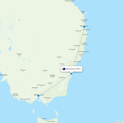 Map of Wollongong