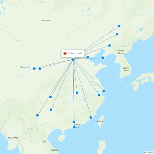 Map of Xinzhou