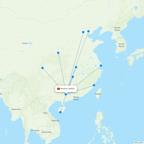 Map of Wuzhou