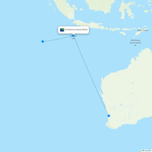 Map of Christmas Island