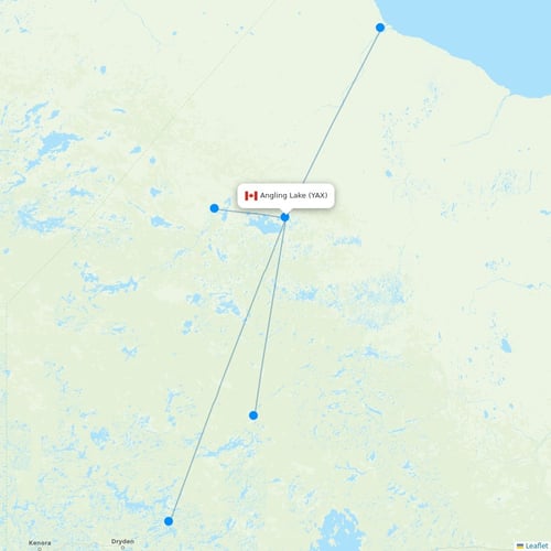 Map of Angling Lake