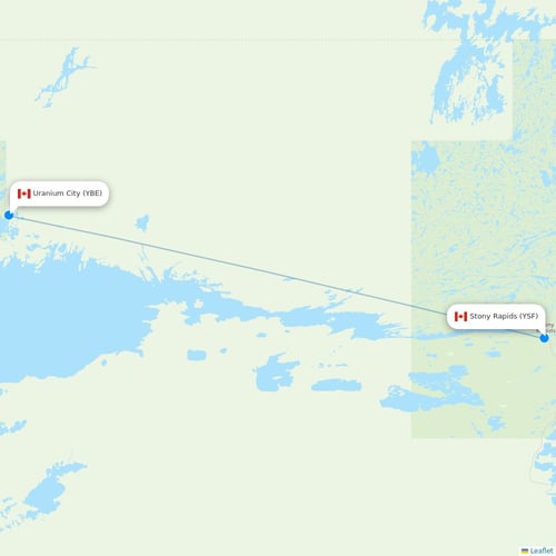 Map of Uranium City