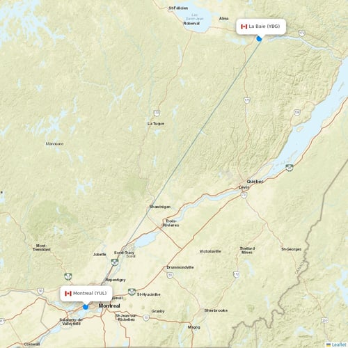 Map of La Baie