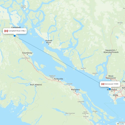 Map of Campbell River