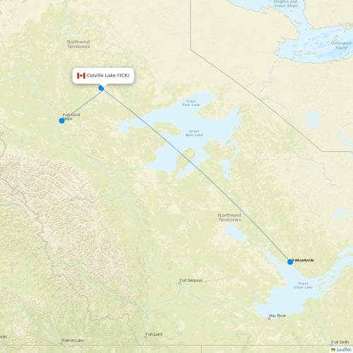 Map of Colville Lake