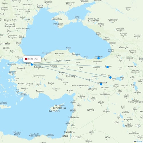 Map of Bursa