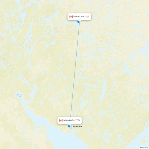 Map of Snare Lake