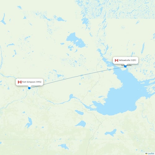 Map of Fort Simpson