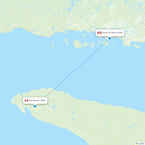 Map of Havre St. Pierre