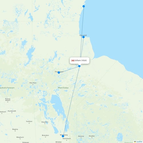Map of Gillam