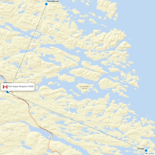 Map of Port Hope Simpson