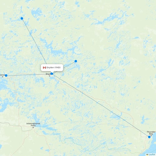 Map of Dryden